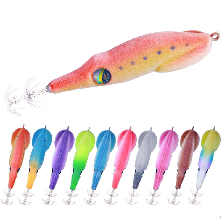 HENGJIA SJ042 Squid Steel Filament Shrimp Bionic Bait Sea Fishing Lures, Size: 9.5cm 6g(Sky Blue)