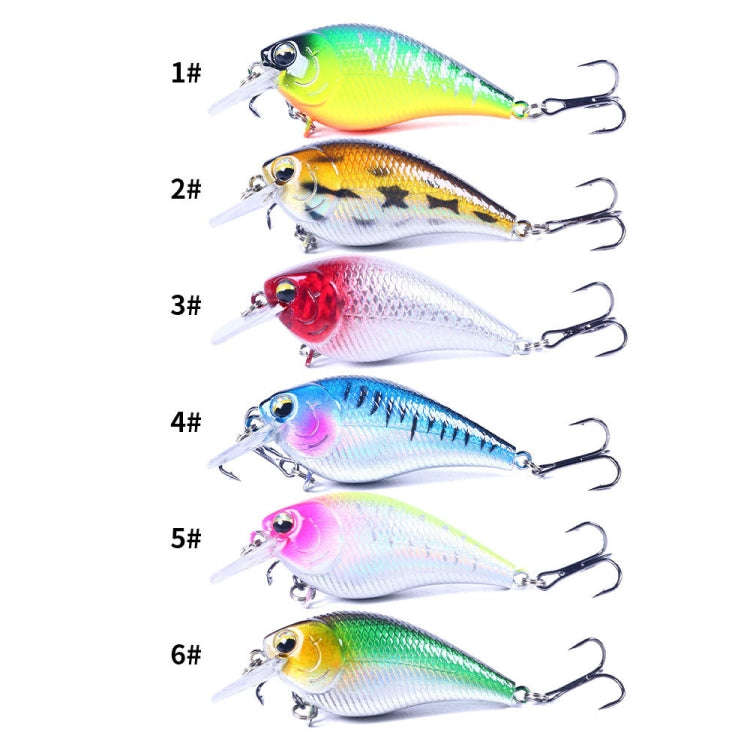 HENGJIA CB060 7cm 9.5g Lure VIB Rock Little Fatty Floating Fake Baits, Color: 1