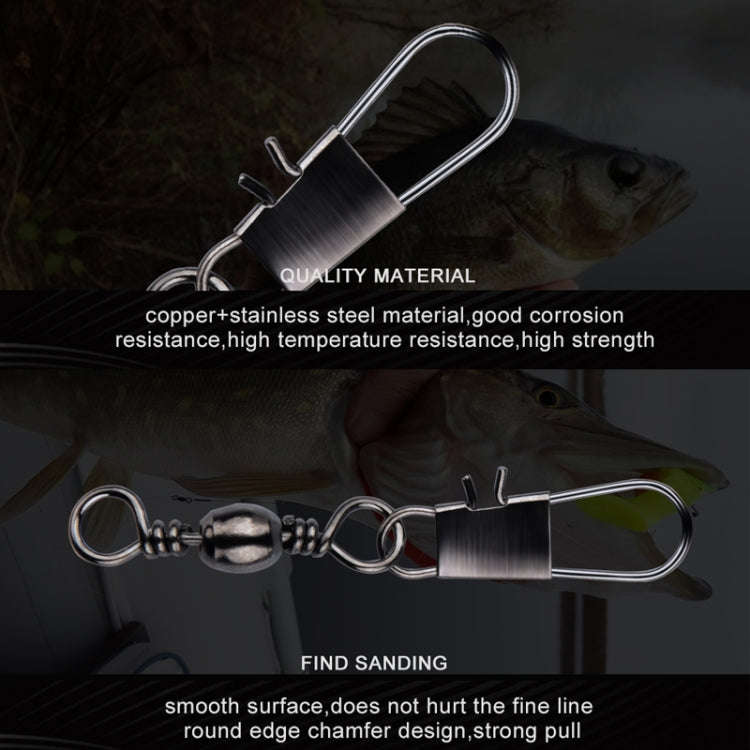 HENGJIA SS007 50pcs/bag B-pin Connector 8 Shape Swivel Loop Accessories, Specification: 4/0+6B (7...