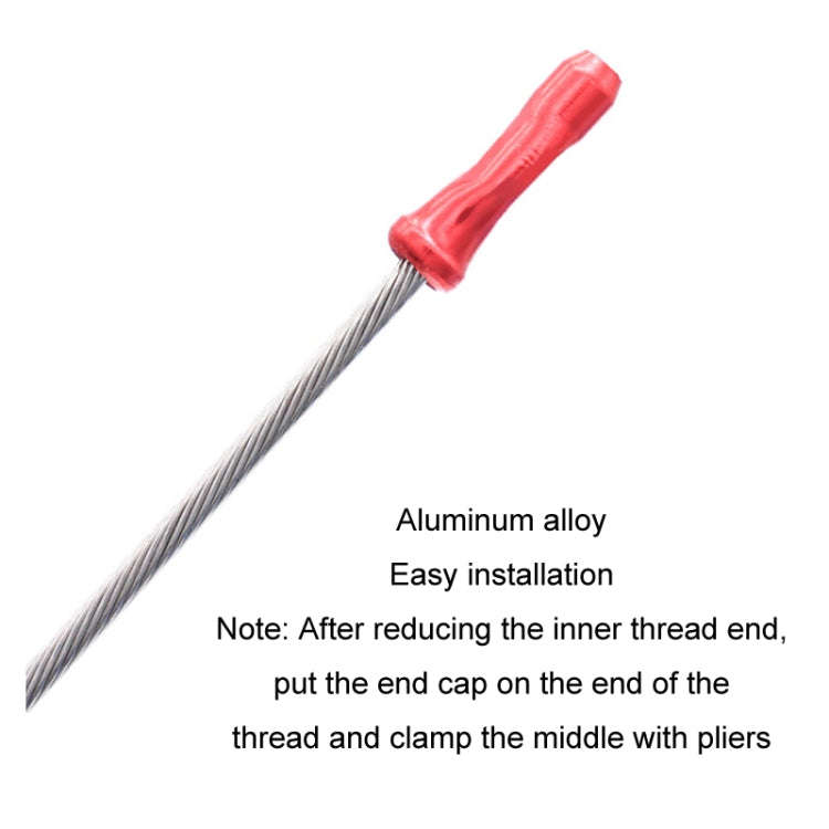 50pcs Mountain Road Bicycle Aluminum Alloy Brake Shifting Cable Core Cap(Random Color Delivery)
