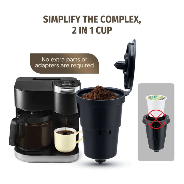 For Keurig Reusable Coffee Capsule Filter Cup Refillable K Cup Filter Basket Pod(Purple)