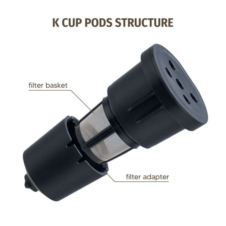 For Keurig Reusable Coffee Capsule Filter Cup Refillable K Cup Filter Basket Pod(Purple)