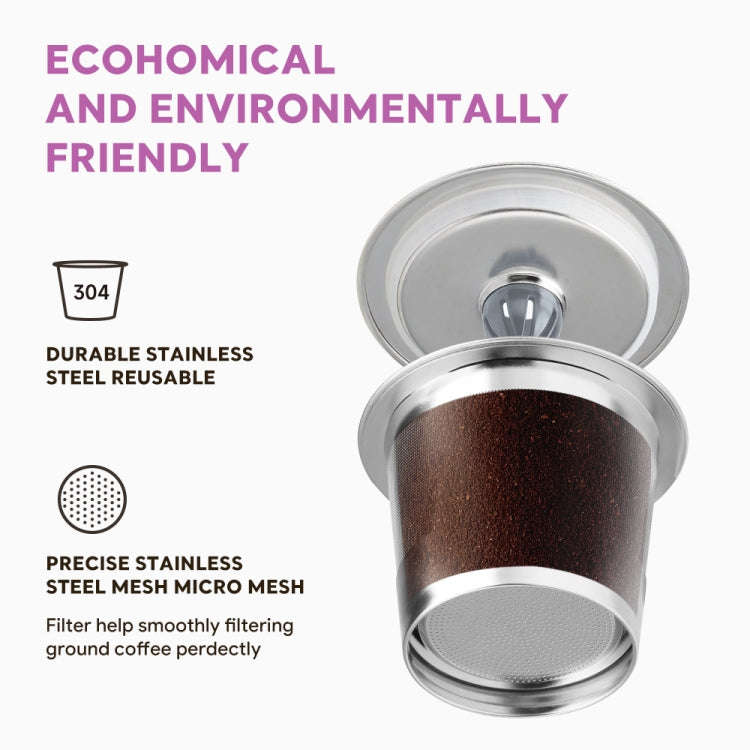 For Keurig Coffee Maker Reusable Filter Cup Stainless Steel Single Hole K Cup