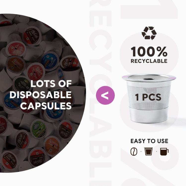 For Keurig Coffee Maker Reusable Filter Cup Stainless Steel Single Hole K Cup