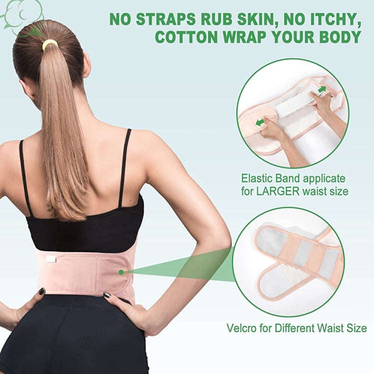 Waist Support Leak-proof Care Aid Package Sleep Conditioning Aids(Khaki)