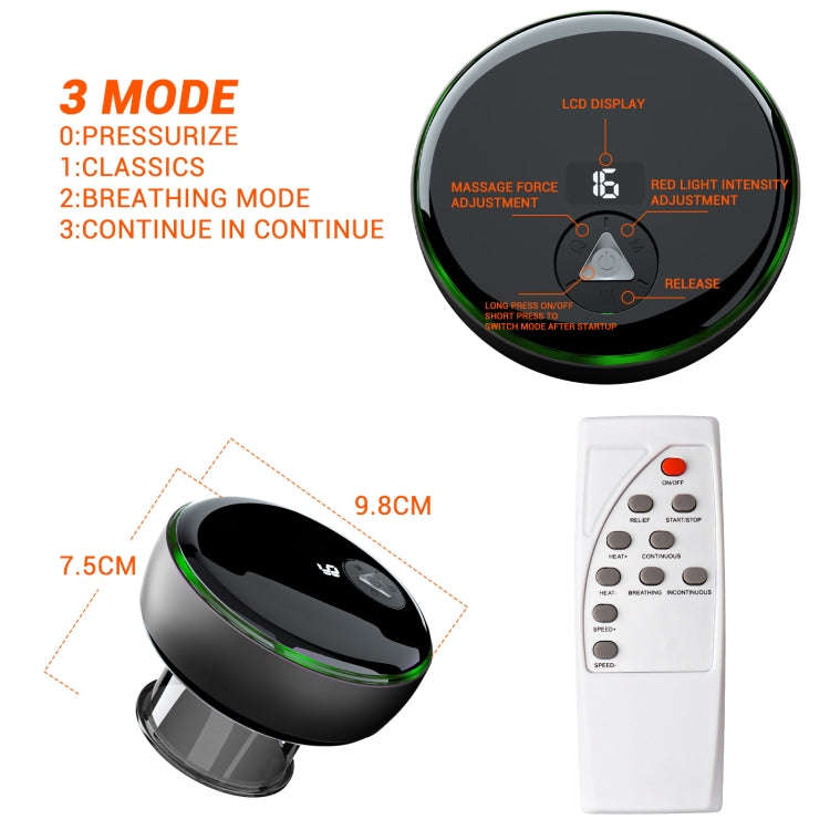 Intelligent Cupper With Breathing Light Electric Heated Scraping Instrument Meridian Unblocking M...