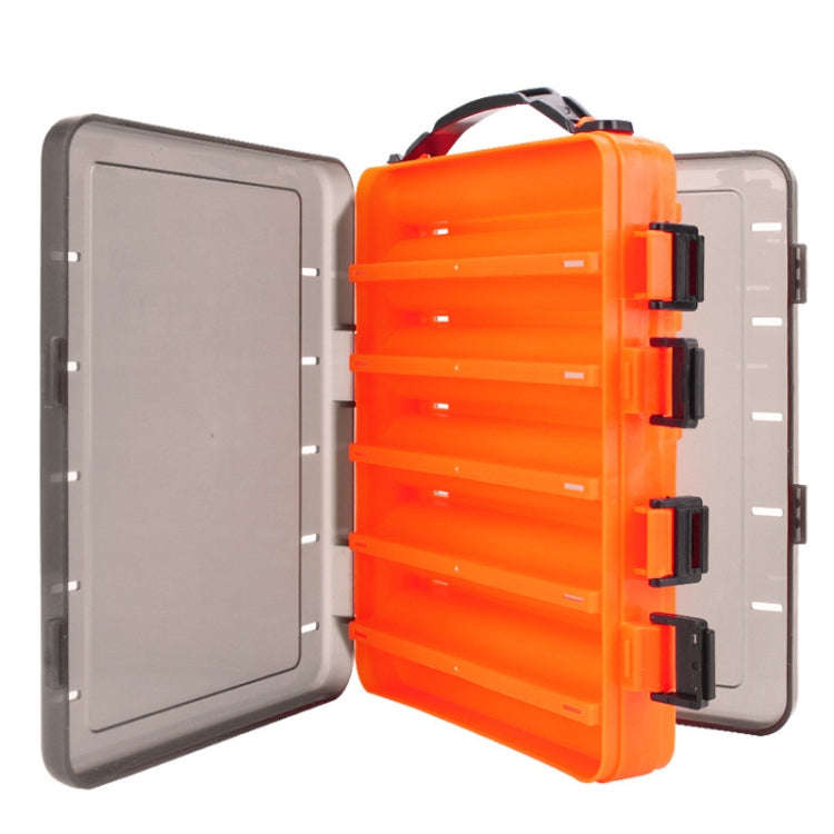 HB327 14 Grids Double Side Luya Tool Box Translucent Bait Organizer(White)