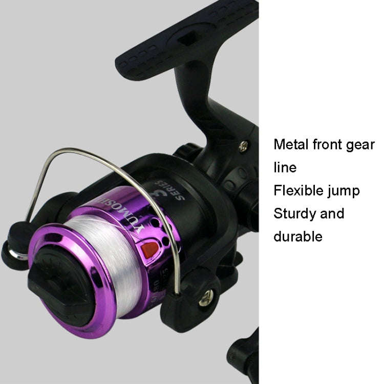YUMOSHI JL200 Spinning Reel With Line(Electroplated Blue)