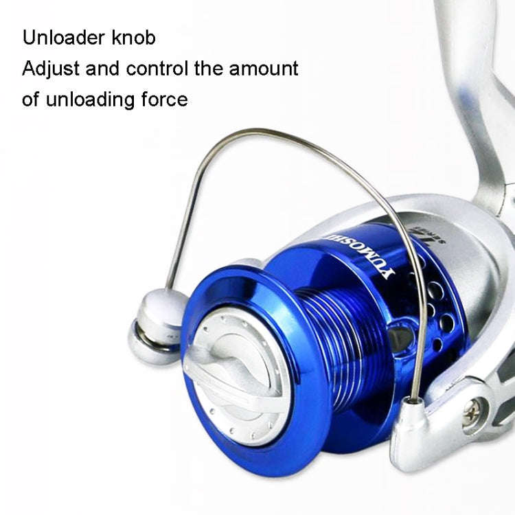 YUMOSHI SA Series Spinning Reel Plastic Head Fishing Reel Fishing Rod Reel, Specification: SA6000
