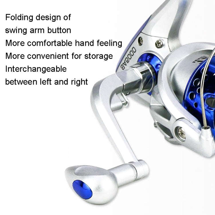 YUMOSHI SA Series Spinning Reel Plastic Head Fishing Reel Fishing Rod Reel, Specification: SA6000