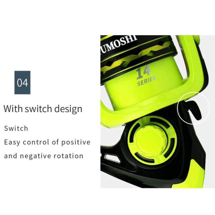 YUMOSHI OE7000 Spinning Wheel Metal Wire Cup Fishing Wheel
