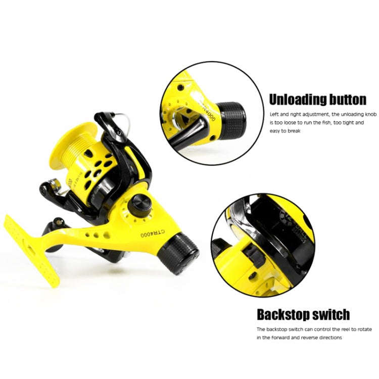 YUMOSHI CTR7000 Casting Rod Spinning Wheel Plastic Head Fishing Line Reel