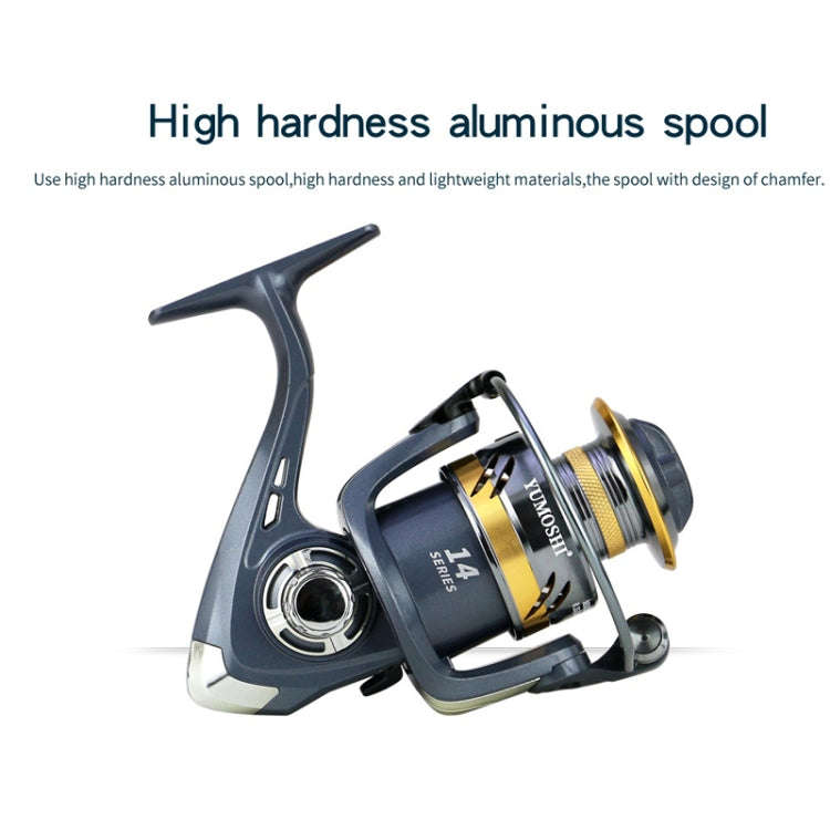 YUMOSHI KS2000 Spinning Fishing Reel Metal Rocker Metal Cup Reel