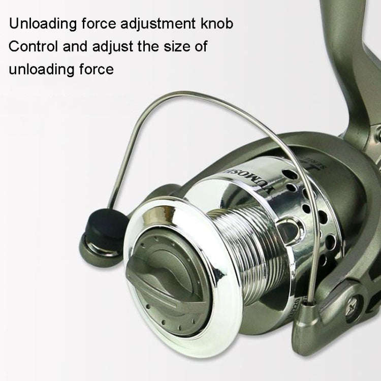 YUMOSHI SC7000 Plastic Plating Head Fishing Line Wheel Loyal Casting Reel