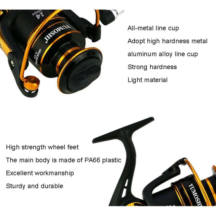 YUMOSHI JX5000 Metal Spinning Fishing Reel