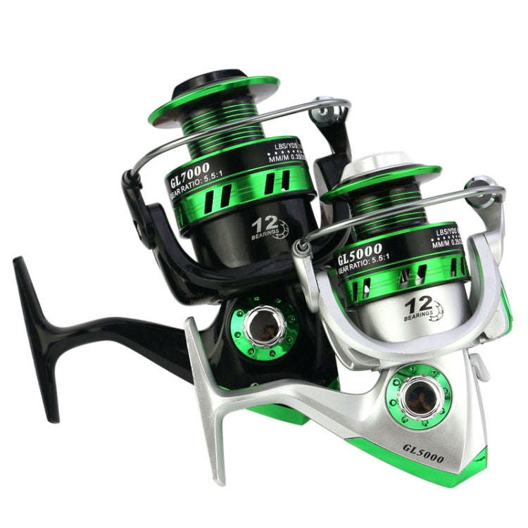 YUMOSHI GL Series Fishing Lines Spinning Reel, Specification: GL2000 Silver