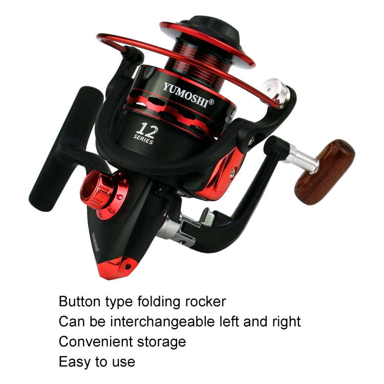 YUMOSHI JX3000 Wooden Handlebar Metal Head Fishing Reel Spinning Wheel