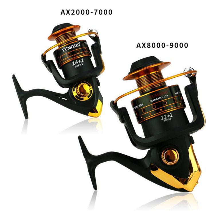 YUMOSHI AX6000 Metal Rocker Fishing Reel Spinning Reel