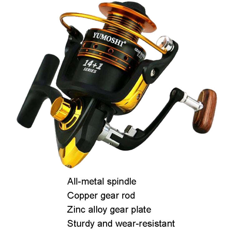 YUMOSHI AX6000 Metal Rocker Fishing Reel Spinning Reel