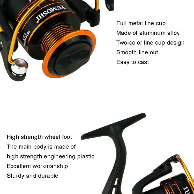 YUMOSHI AX7000 Metal Rocker Fishing Reel Spinning Reel