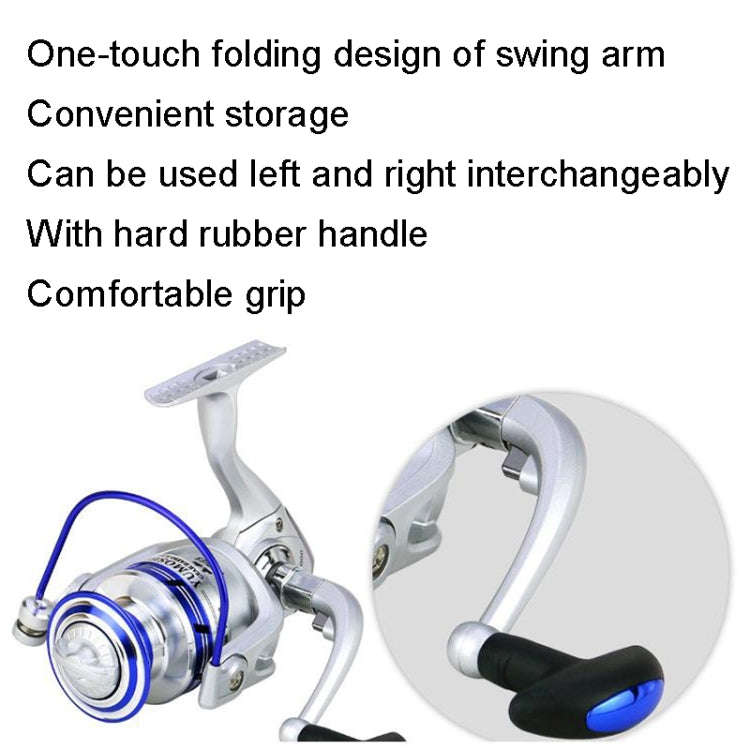 YUMOSHI AL2000 Metal Head Fish Line Wheel