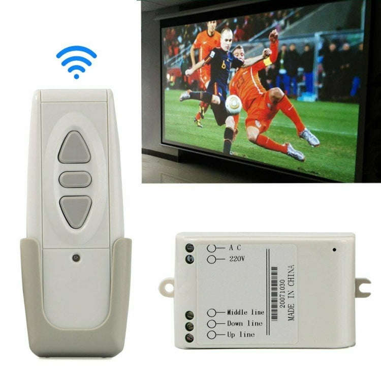 220V Universal Projection Instrument Cloth Wireless Remote Control Electric Screen Controller Vid...
