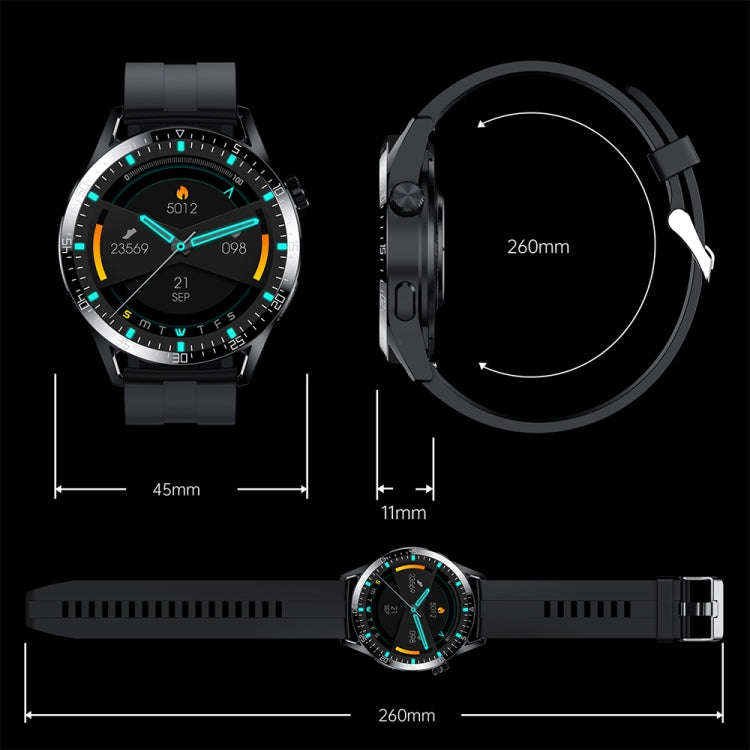 Sports Health Monitoring Waterproof Smart Call Watch With NFC Function, Color: Silver-Silver Stee...