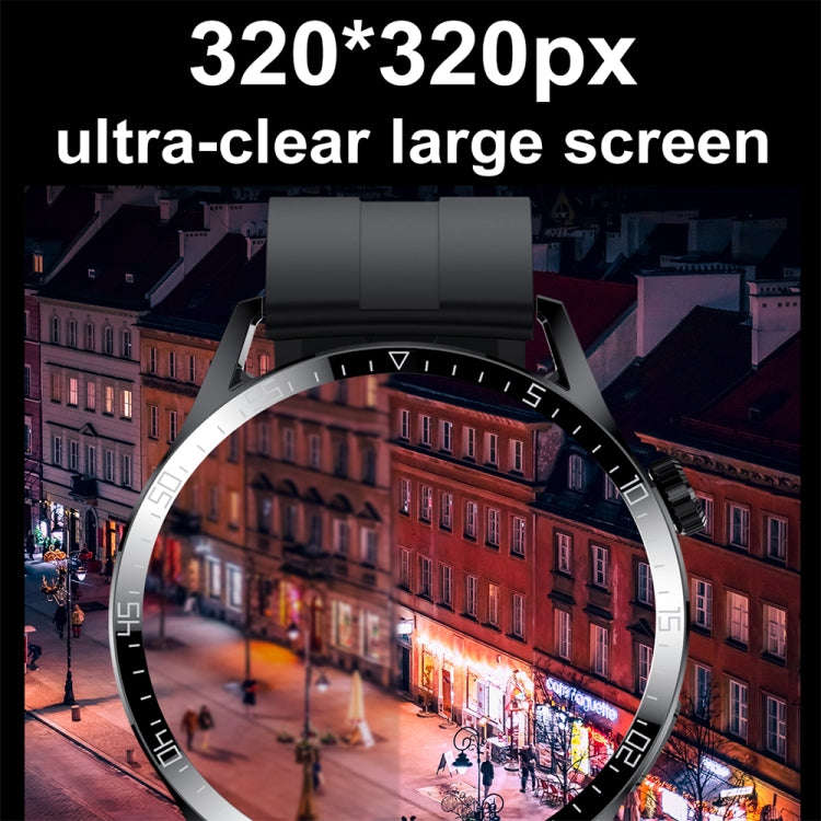 Sports Health Monitoring Waterproof Smart Call Watch With NFC Function, Color: Silver-Silver Stee...
