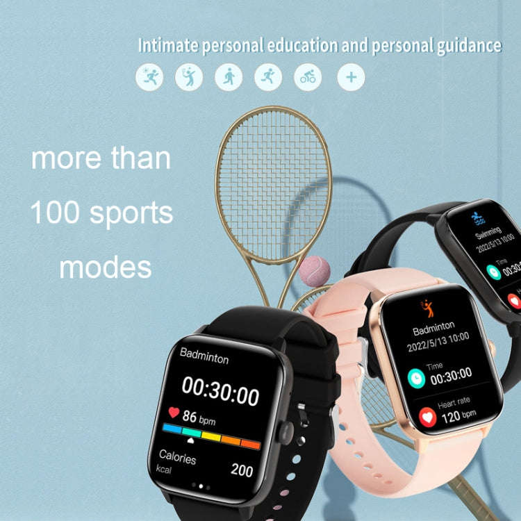 Aluminum Voice Assistant Music Blood Glucose Watch(Black)