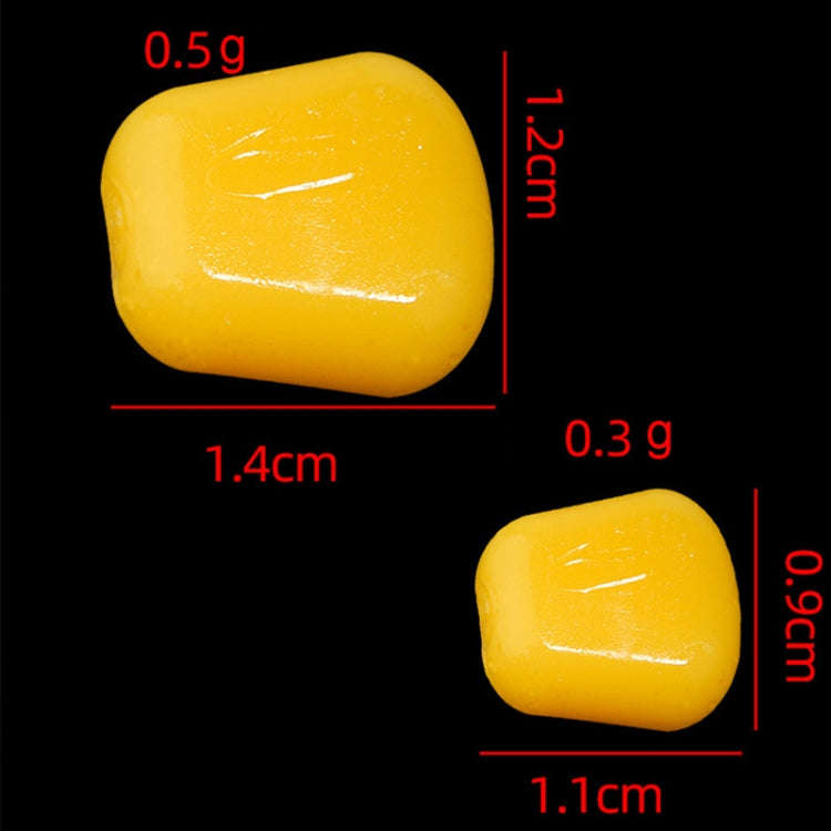 100pcs Small Floating Water Soft Bait Corn Flavor Fake Bait