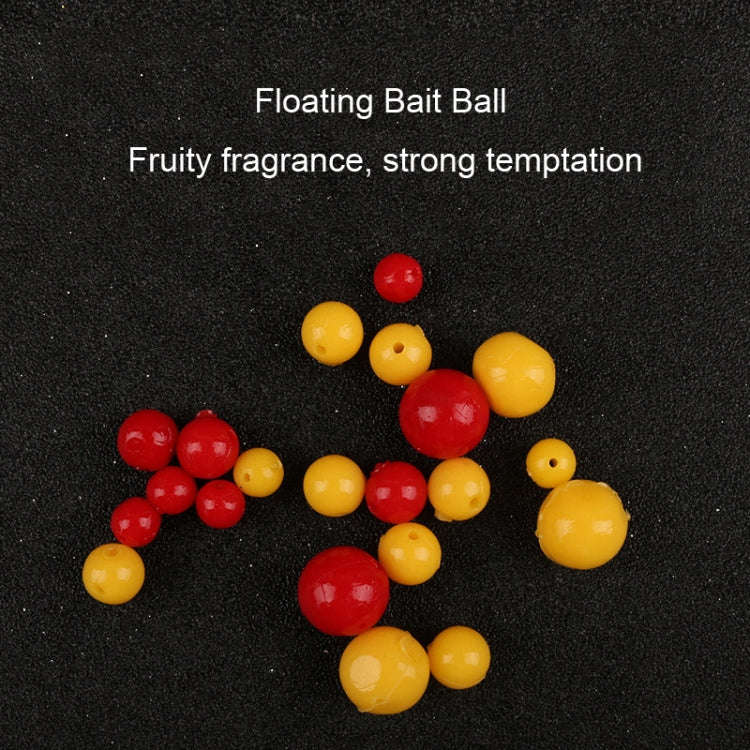 100pcs 10mm TPR Floating Bait Ball Float Water Fake Soft Bait(Red Strawberry Flavor)