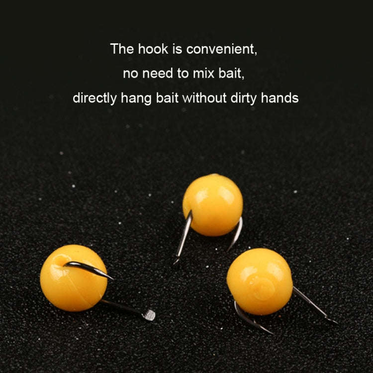 100pcs 10mm TPR Floating Bait Ball Float Water Fake Soft Bait(Red Strawberry Flavor)