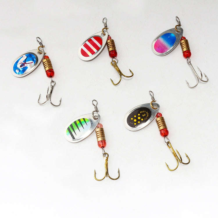 5pcs Roadrunner False Bait Sequins Lure Set, Color Random Delivery