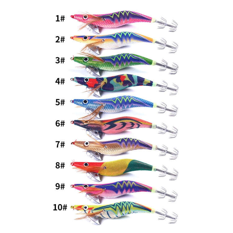 HENGJIA 14cm 20g Night Light Wood Shrimp Fake Bait Squid Hook Luya Bait, Color: 1