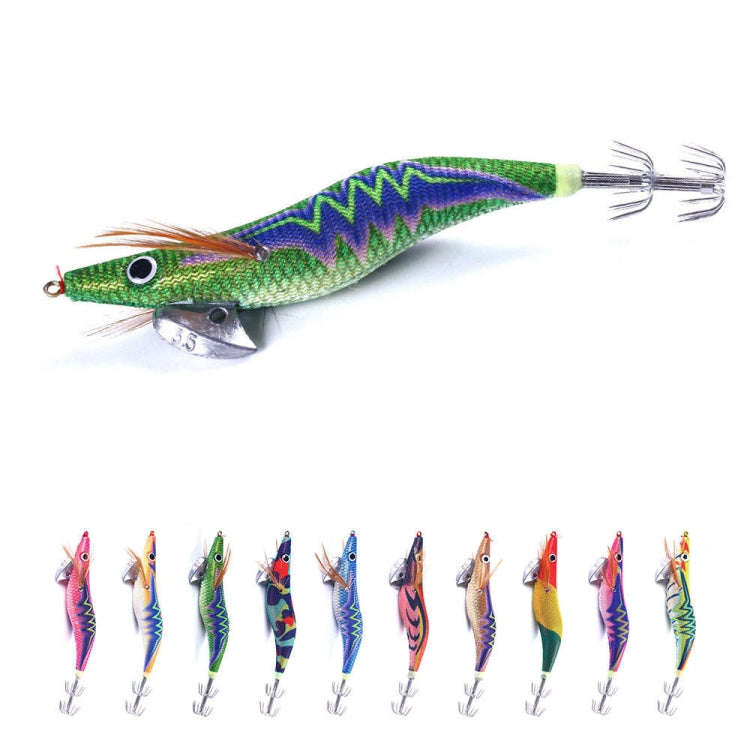 HENGJIA 14cm 20g Night Light Wood Shrimp Fake Bait Squid Hook Luya Bait, Color: 1
