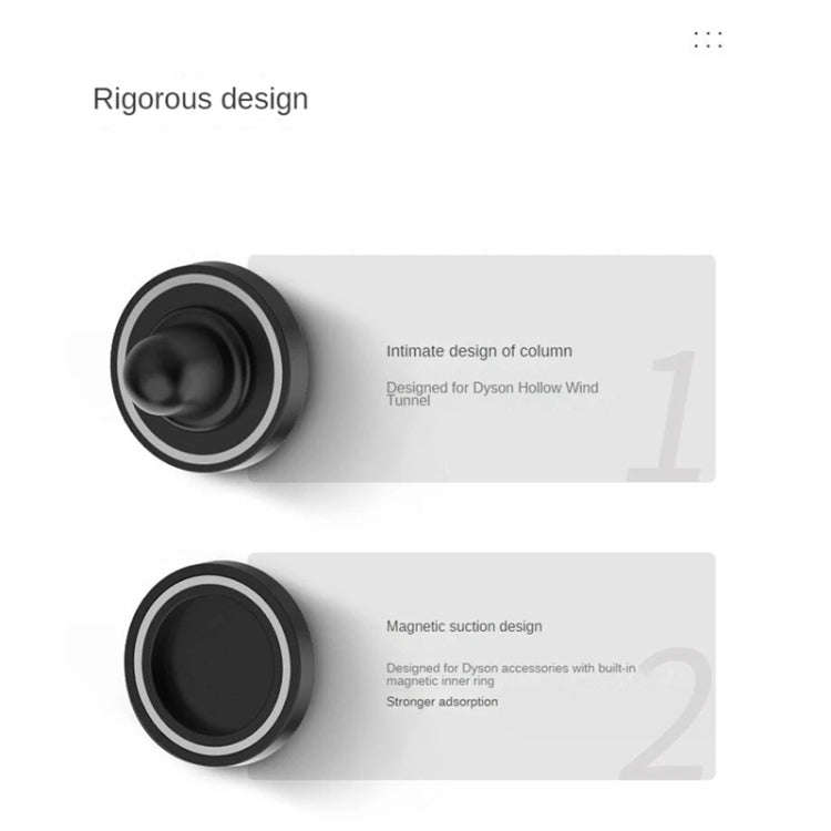 For Dyson Hair Dryer Nozzle No-punch Bathroom Wall Mounted Magnetic Blower Holder Nozzle Storage ...