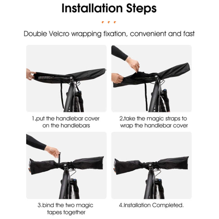 WEST BIKING Bicycle Handlebar Rain & Dust Protection Cover(Black)