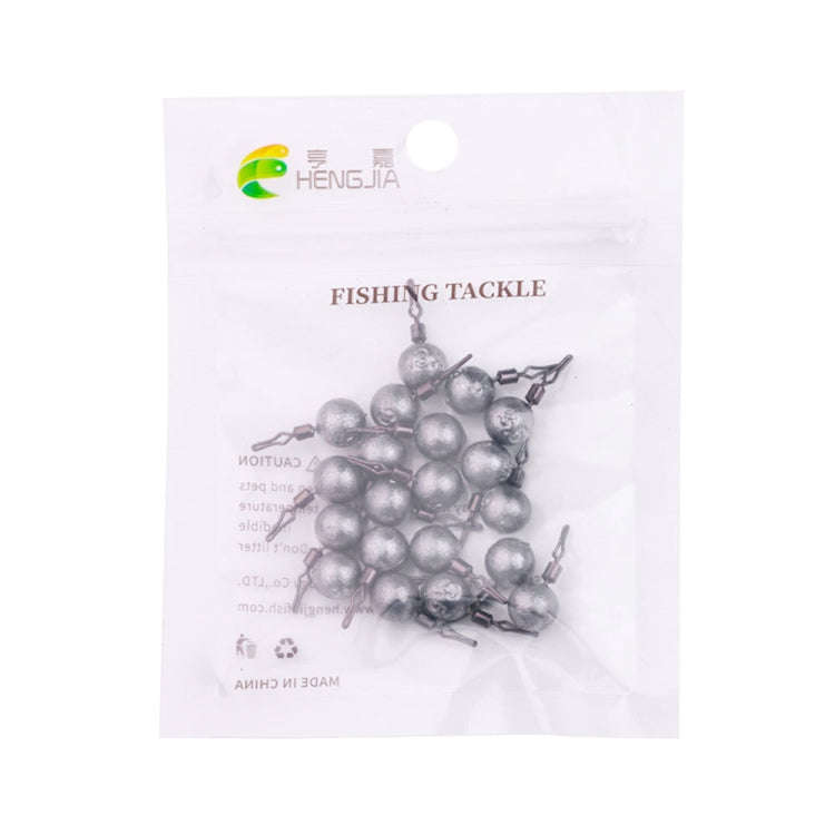 HENGJIA 20pcs/bag 3.5g Fishing Lead Pendant Sea Fishing Lua Spherical Spinning Biting Lead Fishin...