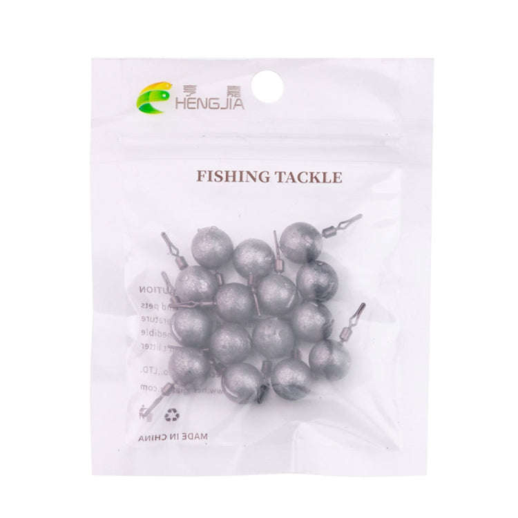 HENGJIA 15pcs/bag 7g Fishing Lead Pendant Sea Fishing Lua Spherical Spinning Biting Lead Fishing ...