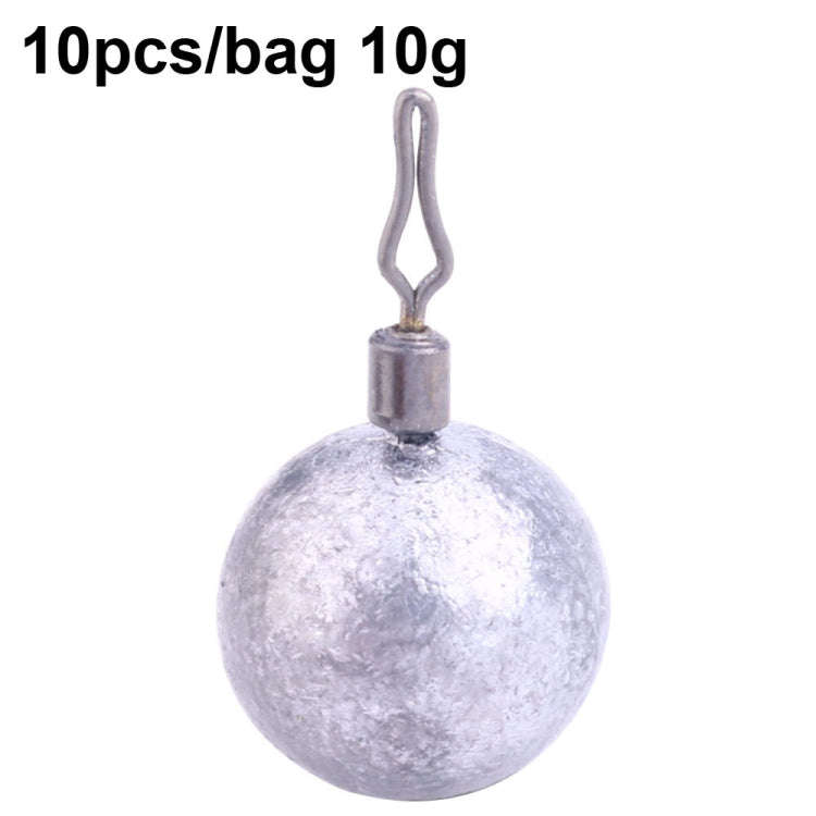 HENGJIA 10pcs/bag 10g Fishing Lead Pendant Sea Fishing Lua Spherical Spinning Biting Lead Fishing...