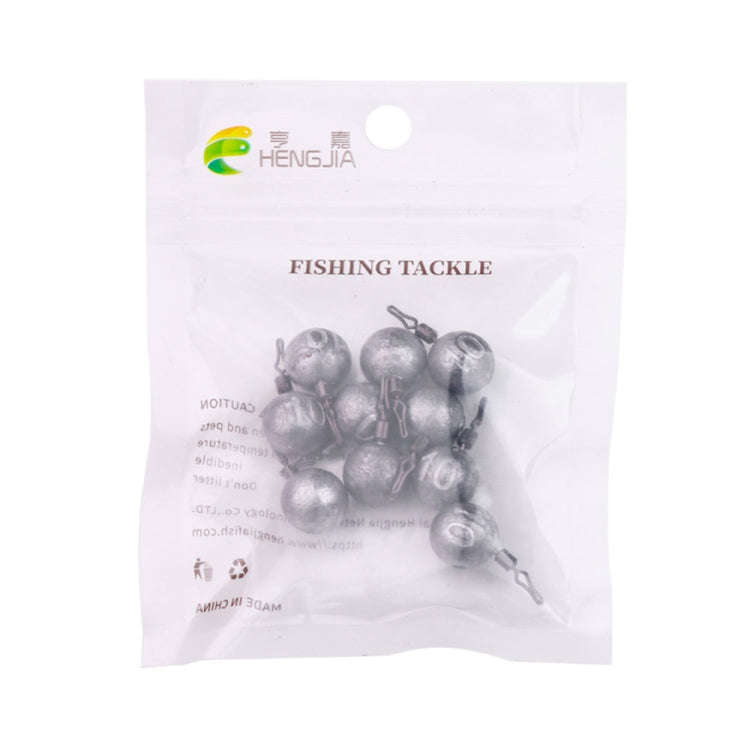 HENGJIA 10pcs/bag 10g Fishing Lead Pendant Sea Fishing Lua Spherical Spinning Biting Lead Fishing...
