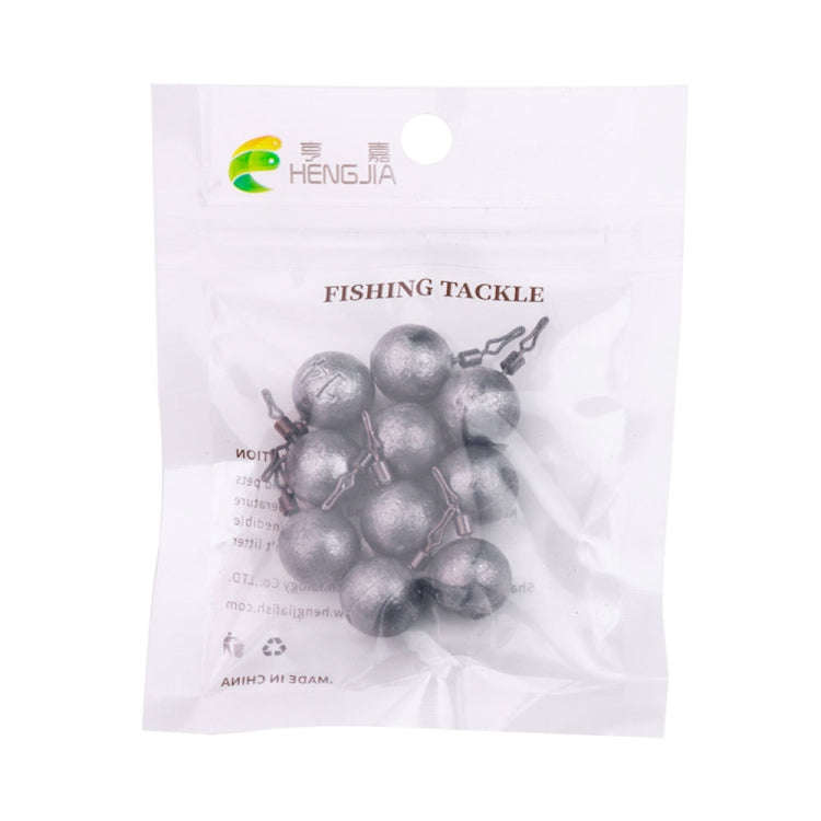 HENGJIA 10pcs/bag 14g Fishing Lead Pendant Sea Fishing Lua Spherical Spinning Biting Lead Fishing...