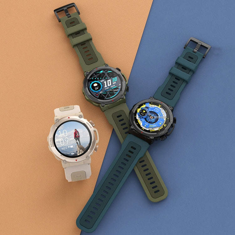 S56T Heart Rate/Blood Oxygen/Sleep Monitoring Bluetooth Call Outdoor Waterproof Smart Watch(Blue)