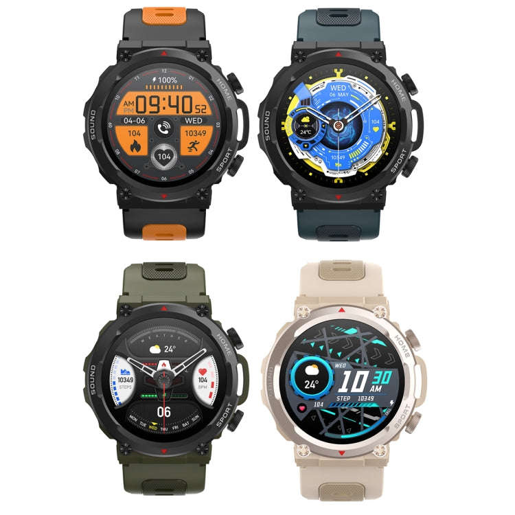 S56T Heart Rate/Blood Oxygen/Sleep Monitoring Bluetooth Call Outdoor Waterproof Smart Watch(Blue)