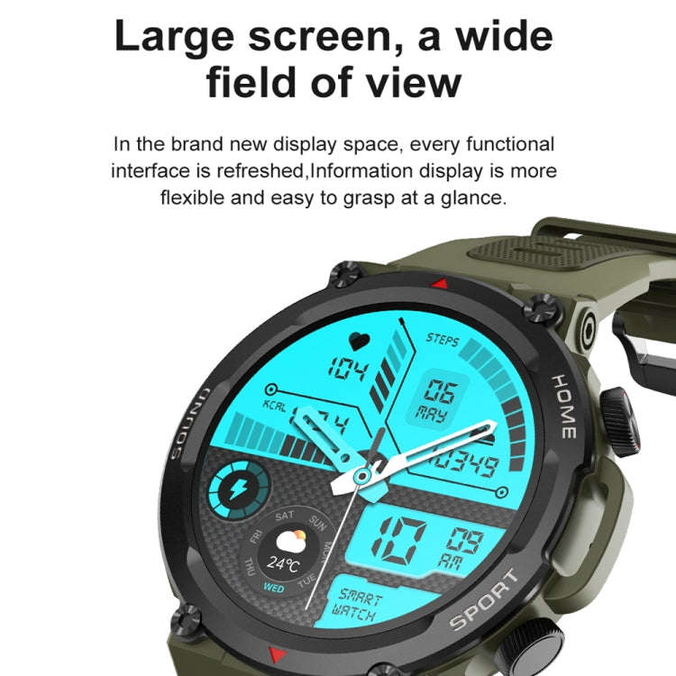 S56T Heart Rate/Blood Oxygen/Sleep Monitoring Bluetooth Call Outdoor Waterproof Smart Watch(Blue)