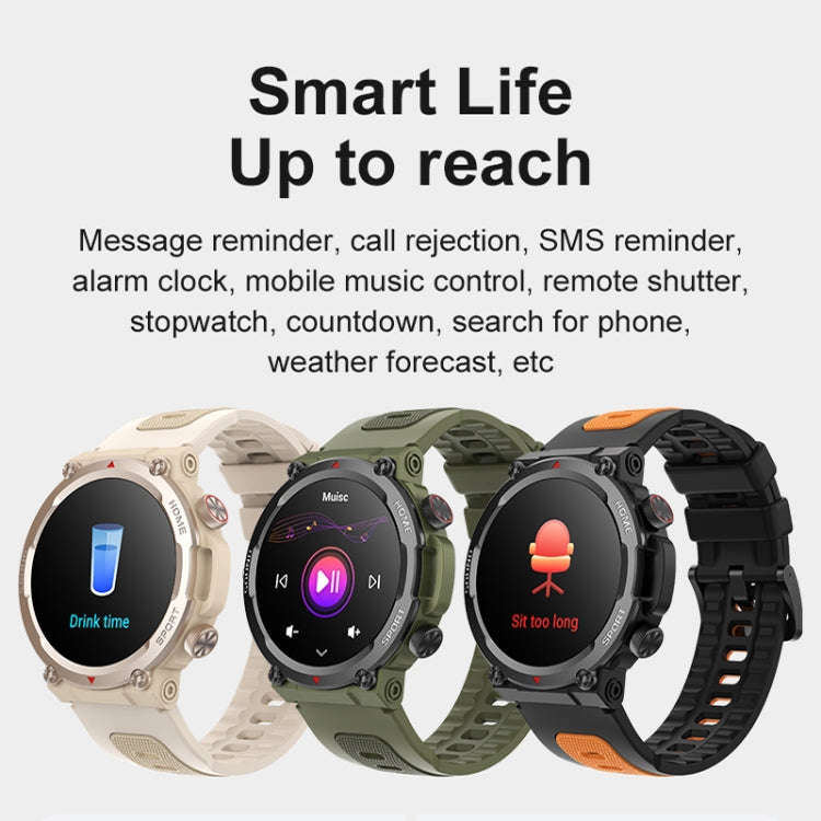 S56T Heart Rate/Blood Oxygen/Sleep Monitoring Bluetooth Call Outdoor Waterproof Smart Watch(Blue)