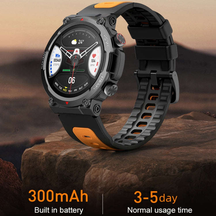 S56T Heart Rate/Blood Oxygen/Sleep Monitoring Bluetooth Call Outdoor Waterproof Smart Watch(Blue)