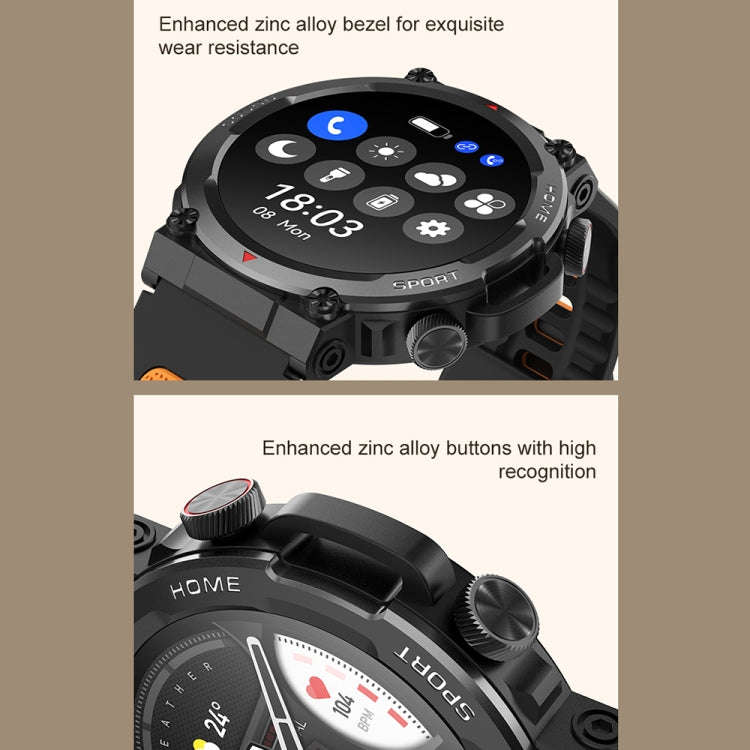 S56T Heart Rate/Blood Oxygen/Sleep Monitoring Bluetooth Call Outdoor Waterproof Smart Watch(Blue)