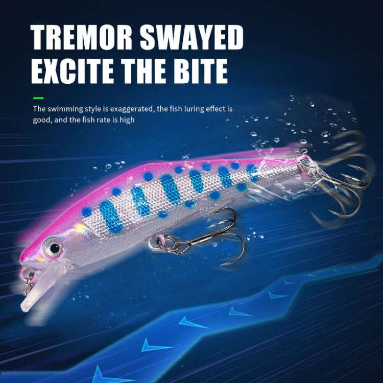 HENGJIA 5.7cm 3.4g Microbe Road Lures Slow Sinking Minnow Fake Bait, Color: 10 Colors Boxed