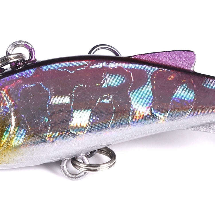 HENGJIA 4cm 4g Submerged Trembler Swimming VIB Luya Fish Bait Microbe Warbler Fake Bait(3 Luminous)